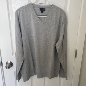 Banana Republic Grey Man V-Neck Sweater Size XL